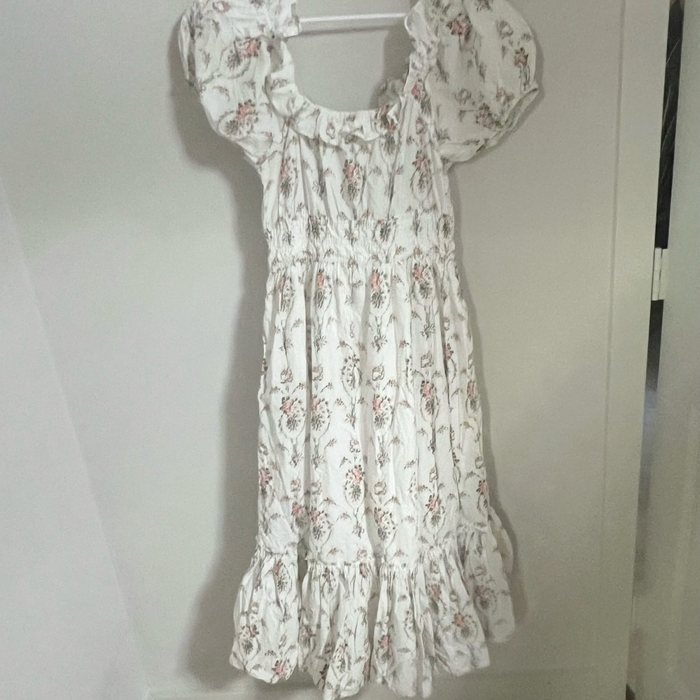 LoveShackFancy  Spring Terrence Floral-Print Cotton Midi Dress - Picture 11 of 13